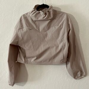 Hoka Woodland Outdoor Pullover Womens Sz XS Long Sleeves Funnel Neck‎ Vest Putty